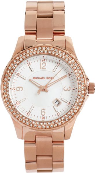 Michael Kors Rose Gold Bracelet Watch in Pink (rosegold) - Lyst