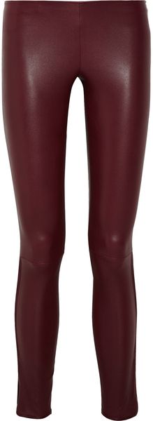 The Row Tercus Leather Leggings Style Pants - Lyst