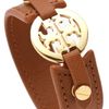 Tory Burch Logo Skinny Double Snap Cuff in Brown - Lyst