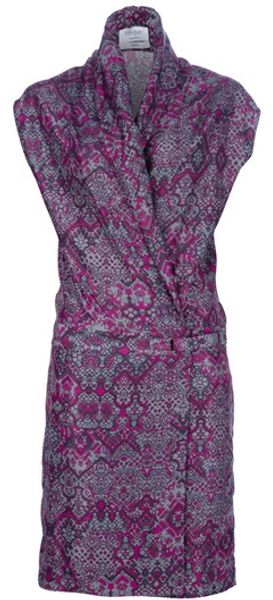 Yves Saint Laurent Shawl Collar Dress - Lyst