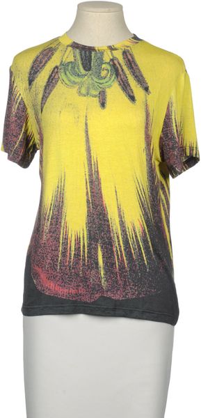 Christopher Kane Short Sleeve Tshirt in Gray (lead) - Lyst