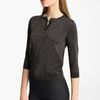 Jil Sander Metallic Knit Sweater in Black (black lurex) - Lyst