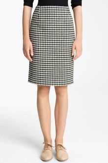 Jil Sander Houndstooth Pencil Skirt - Lyst