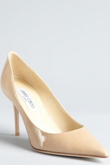 Jimmy Choo  Patent Leather Agnes Pointed Toe Pumps - Lyst