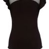 Karen Millen Sporty Mesh Tee in Black - Lyst