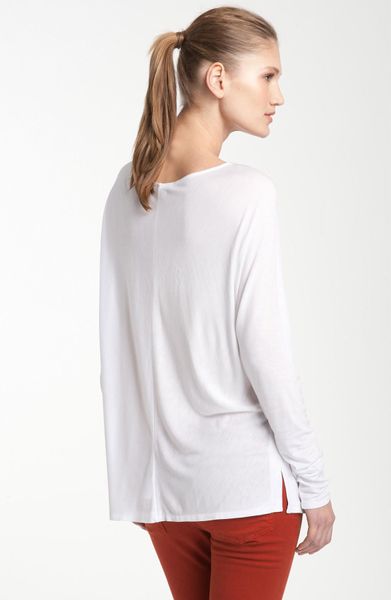 Vince Dolman Tunic Tee in White | Lyst
