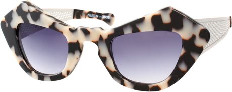 Asos Handmade Angular Frame Sunglasses with Metal Arms in Black - Lyst