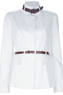 Burberry Belt Detail Jacket - Lyst