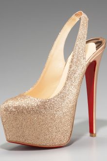 Christian Louboutin Dafsling Glittered Platform Pump - Lyst
