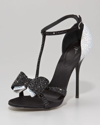 Giuseppe Zanotti Bejeweled Twotone Bowtoe Sandal - Lyst