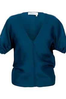 Yves Saint Laurent Vneck Blouse - Lyst