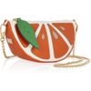 Dolce & Gabbana Texturedleather Orange Segment Shoulder Bag in Orange - Lyst