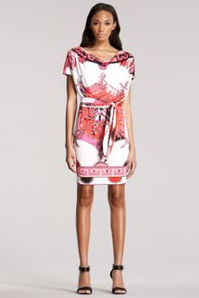 Emilio Pucci Printed Short-sleeve Dress - Lyst