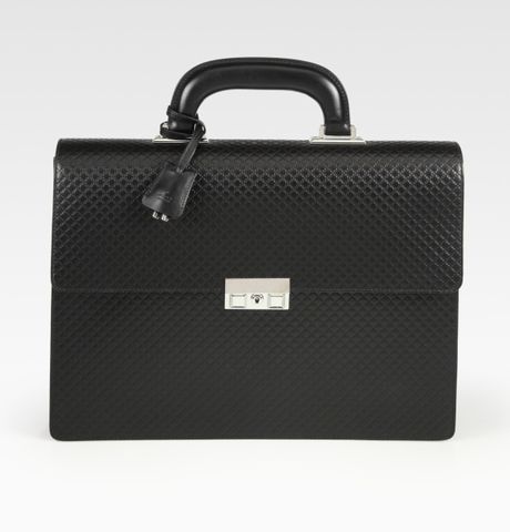 gucci men's briefcase black