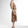 Gucci Silk Floral Dress in Beige (tan) - Lyst