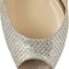 Jimmy Choo Nova Glittered Leather Slingbacks in Gold - Lyst