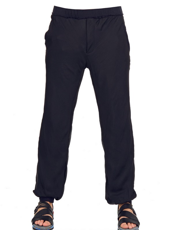 silk jogging pants