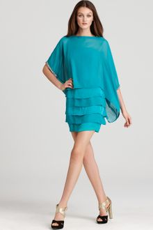 Laundry By Shelli Segal Overlay Dress Tiered - Lyst