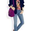 Mulberry Printed Jersey Top in Multicolor (multicolored) - Lyst