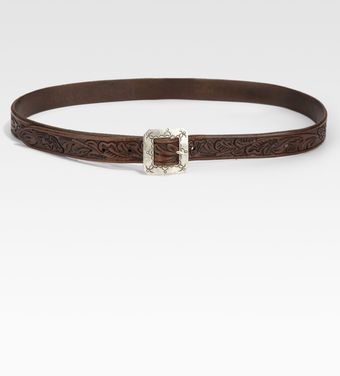  Tooled Leather Belt 