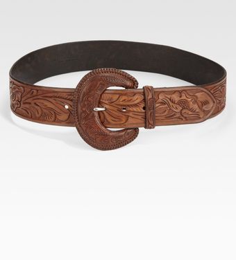  Whipstitch Leather Belt 