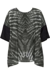 Raquel Allegra Tiedye Cotton and Silkblend Top