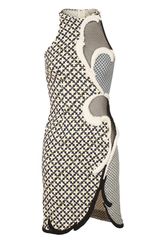 Stella McCartney Walsh Printed Dress with Aertex Inserts