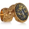 Yves Saint Laurent Arty Goldplated Glass Ring in Gold - Lyst