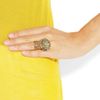 Yves Saint Laurent Arty Goldplated Glass Ring in Gold - Lyst