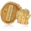 Yves Saint Laurent Arty Goldplated Glass Ring in Gold - Lyst