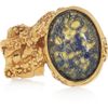 Yves Saint Laurent Arty Goldplated Glass Ring in Gold - Lyst