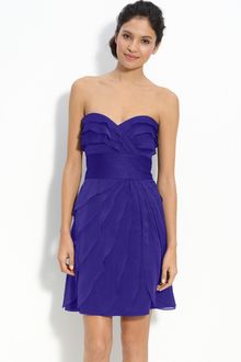 Adrianna Papell Tiered Iridescent Chiffon Dress - Lyst