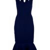Alexander Mcqueen Frilled Hem Dress in Blue (indigo) - Lyst