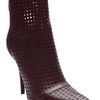 Alexander Wang Shelly Perforated Bootie in Brown (burgundy) - Lyst