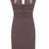 Alexon Light Brown Lace Top Dress in Purple (ivory) - Lyst