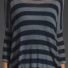 Autumn Cashmere Textured Stripe Hi Lo Sweater  in Blue (tin & ink) - Lyst