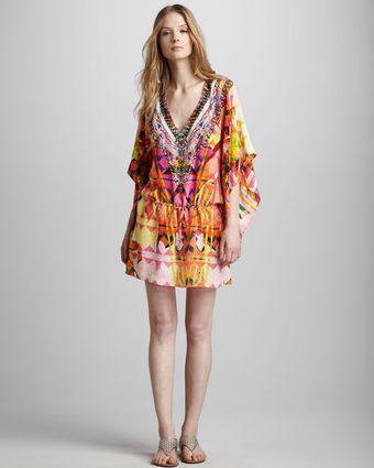 Camilla Embellished Drawstring Dress Maze - Lyst