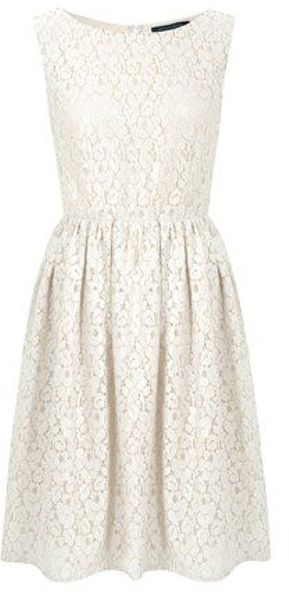 French Connection Fast Twinkle Lace Dress - Lyst