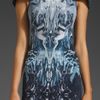 Mcq By Alexander Mcqueen Mcq By Alexander Mcqueen Moulded Torso Dress in Blue (electric blue) - Lyst