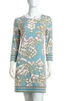 Michael by Michael Kors Printed Crewneck Shift Dress - Lyst