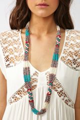 Nasty Gal Santa Fe Beaded Necklace