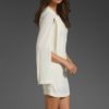 Shakuhachi Split Sleeve Cape Dress in White (off white) - Lyst