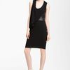 Alexander Wang Leather Detail Dress in Black - Lyst