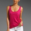 American Vintage Louisiane Round Neck Tank in Pink (fuchsia) - Lyst