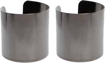 Asos Pack Of Two Smooth Double Cuffs - Lyst