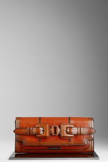 Burberry Bridle Leather Buckle Detail Clutch Bag - Lyst