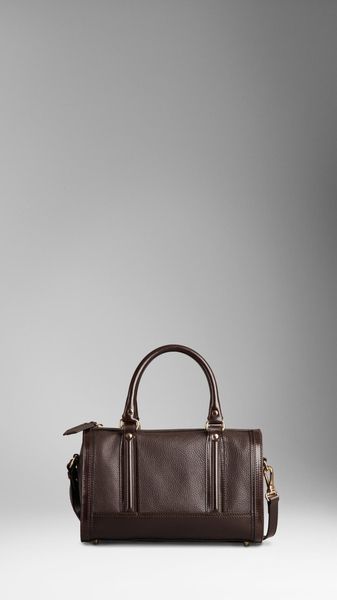 Burberry Medium London Grainy Leather Bowling Bag - Lyst