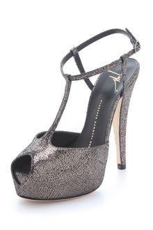 Giuseppe Zanotti T Strap Platform Sandals - Lyst