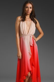 Haute Hippie Chiffon Layered Wrap Dress - Lyst
