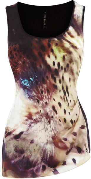 Karen Millen Animal Smudge Customised Dress in Multicolor (multi-coloured) - Lyst